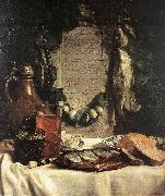 BRAY, Joseph de Still-life in Praise of the Pickled Herring df Spain oil painting reproduction